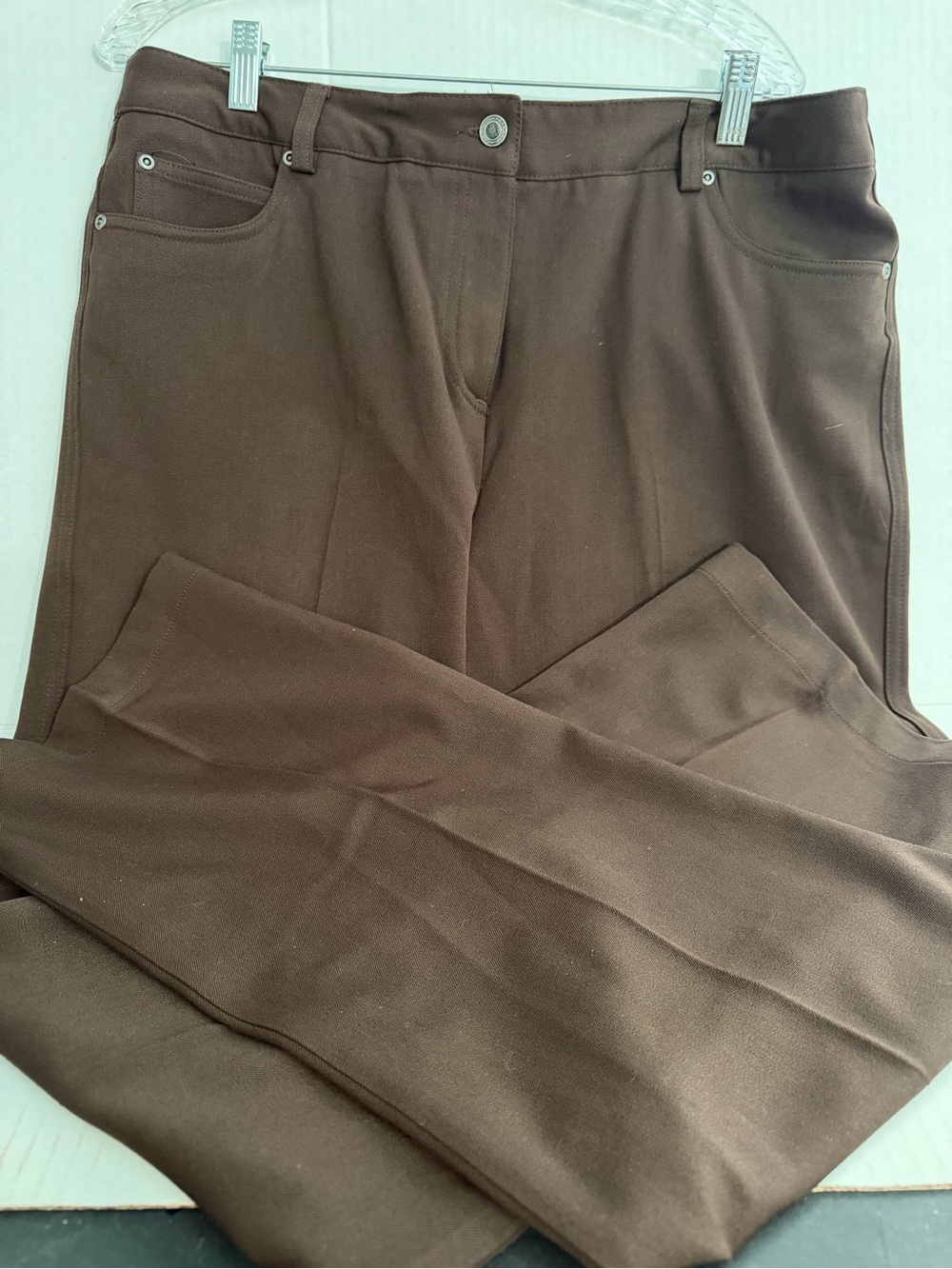 Rafaella Brown Women's Straight Leg Trousers